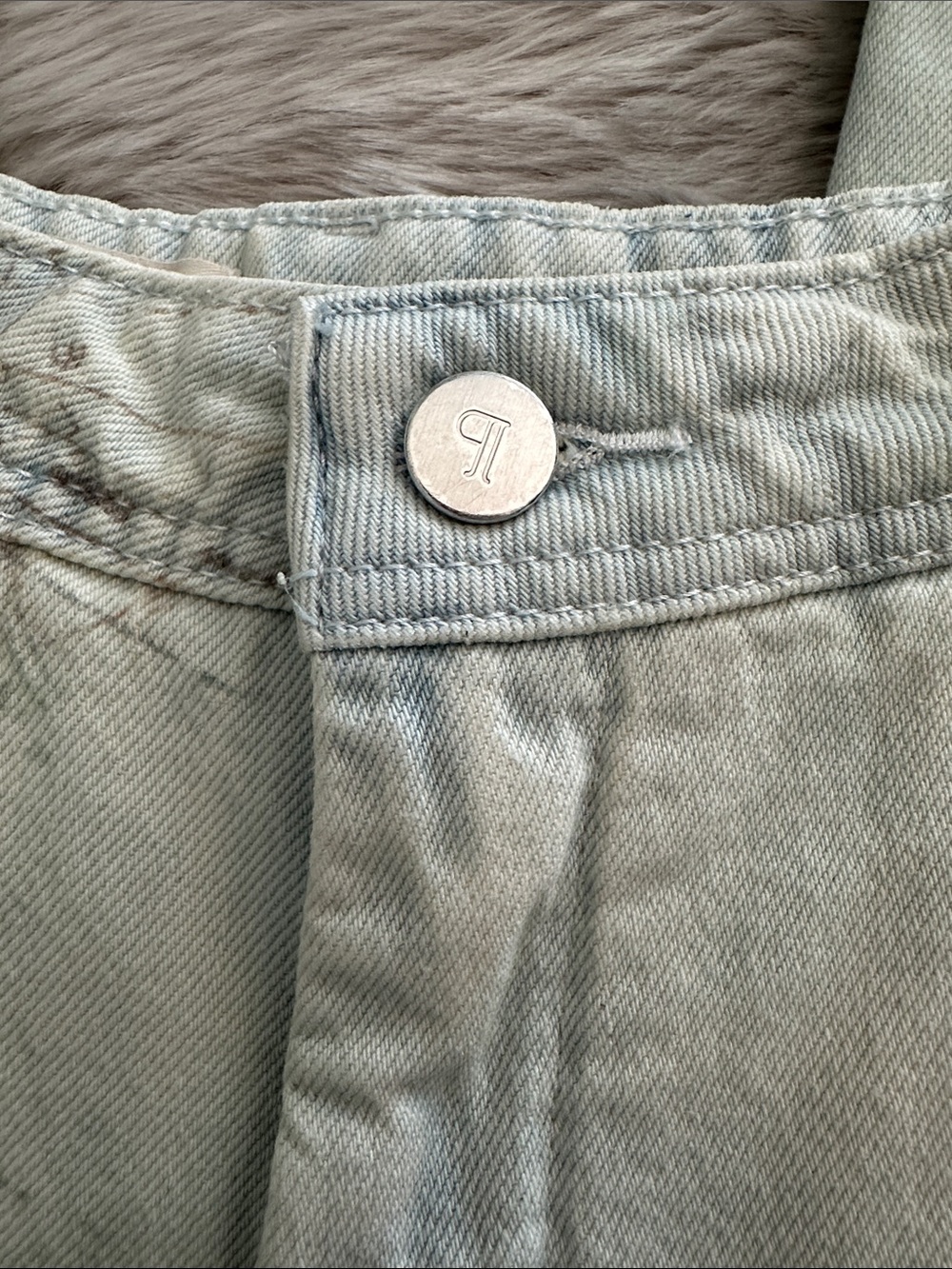 Anthropologie Pilcro High-Rise Slouch Wide-Leg Map Pattern Jeans - Picture 10 of 12